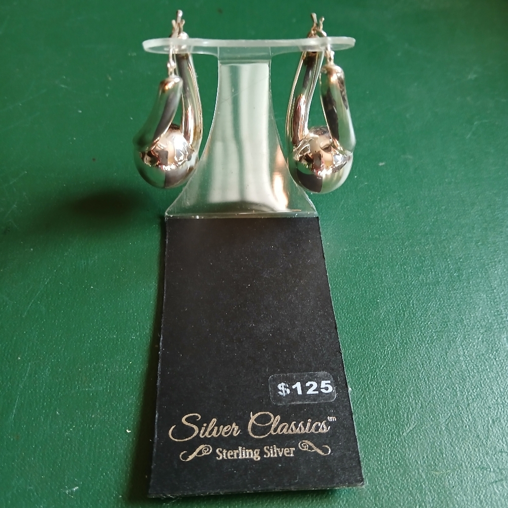 Sterling Silver Earrings. New in box.